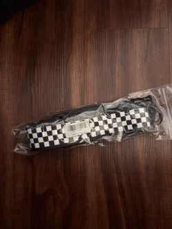 Checkered guitar strap