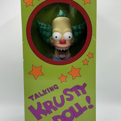 The Simpsons Good & Evil 16" Pull String Talking Krusty Clown Doll Jakks Pacific