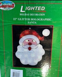 NEW 22” Lighted Santa