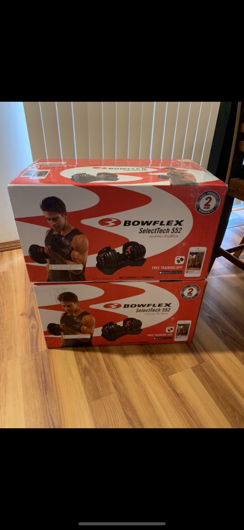 Bowflex Selecttech 552 Dumbbells Brand New