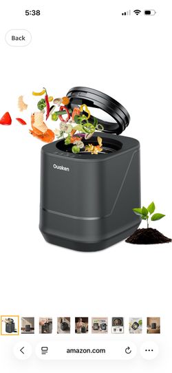 Electric Composter for Kitchen, Smart Countertop Compost Bin, Odorless | Low Noise | Auto-Cleaning | Turn Food Waste into Fertilizer, Indoor Food Wast