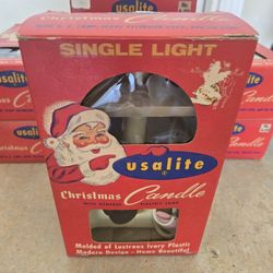 Vintage USAlite Single Light Christmas Candle 