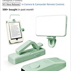 RF Remote Control Page Turner with Book Light and Reading Time Tracker for Kindle, iPad, and Android. Clicker Page Turner for Kindle with Protective C