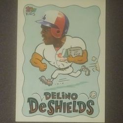 1992 Topps Kids Delino Deshield Montreal Expos Baseball Card Vintage Collectible Sports MLB Trading Commemorative Major League