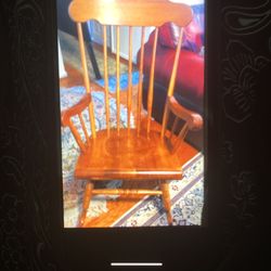 Indoor Wooden Rocking Chair (new)