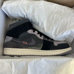 Jordan 1 Mid Craft Inside Out Black