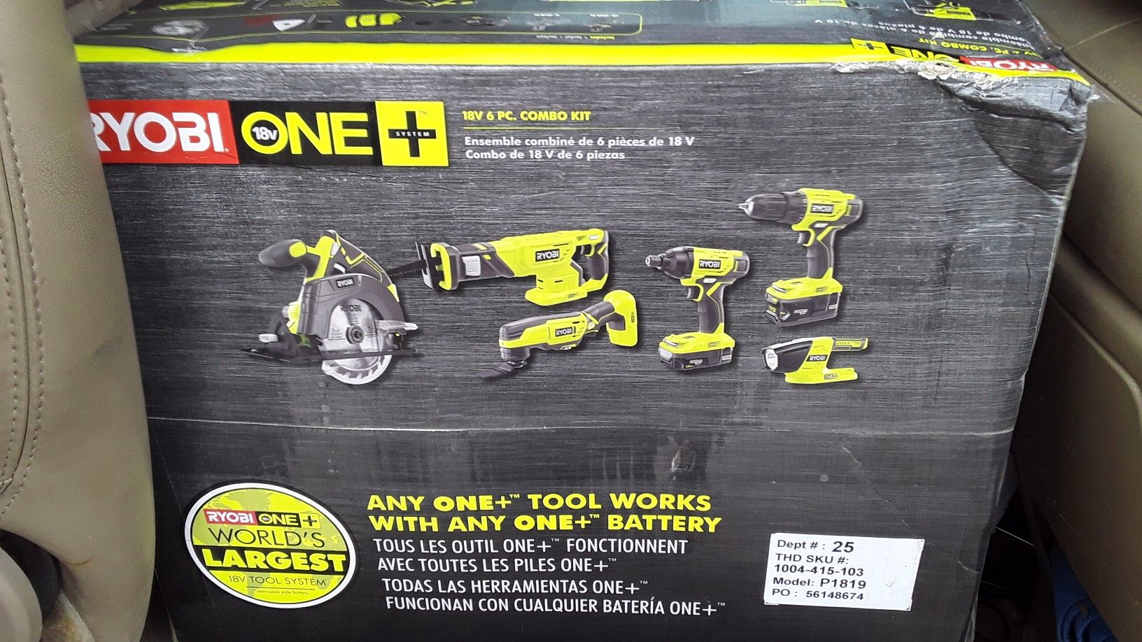 New Ryobi One six piece