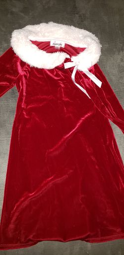 Girls Christmas Velour Dress size 6