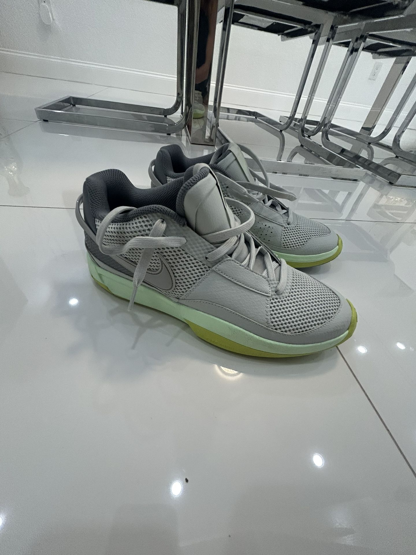 Nike Ja 1 Ja Morant Basketball Shoes – Men’s Size 10.5 – Grey Volt – Good Condition