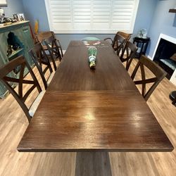  Dining room table, chairs & optional buffet