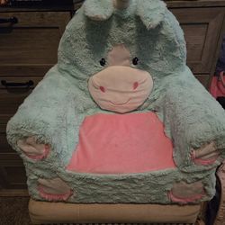 Child unicorn plush chair