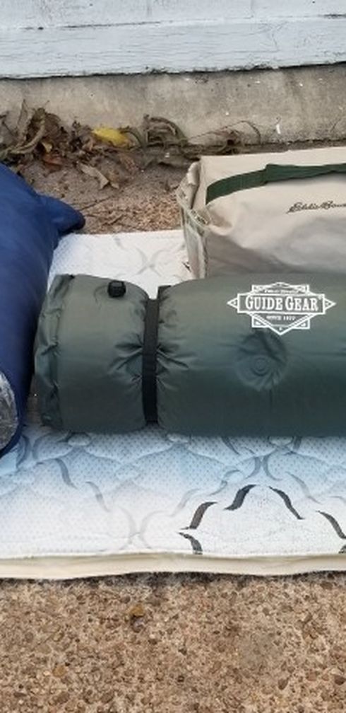 SLEEPING BAGS AND AIR MATTRESS