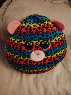 Ty Beanie Boos Dotty Rainbow Leopard Squish-a-Boo