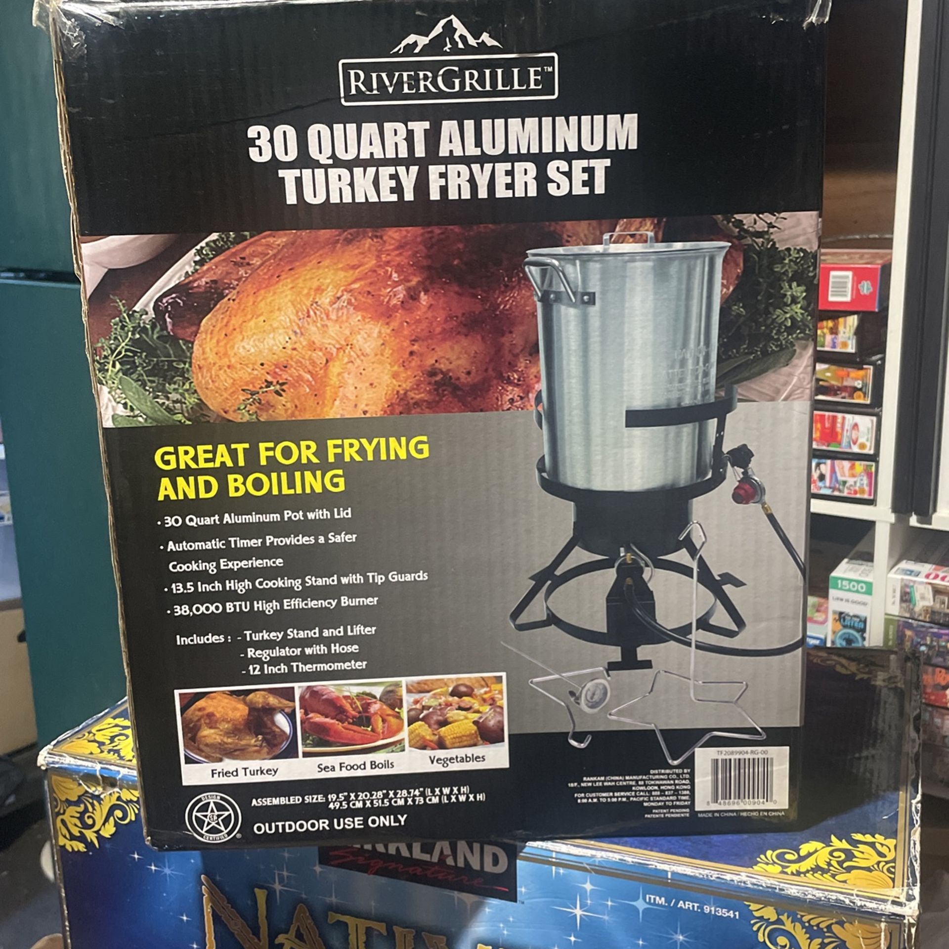Rivergrille 30 Quart aluminum Turkey Fryer Set for Sale in Kenmore, WA