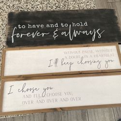 Home/wedding signs 