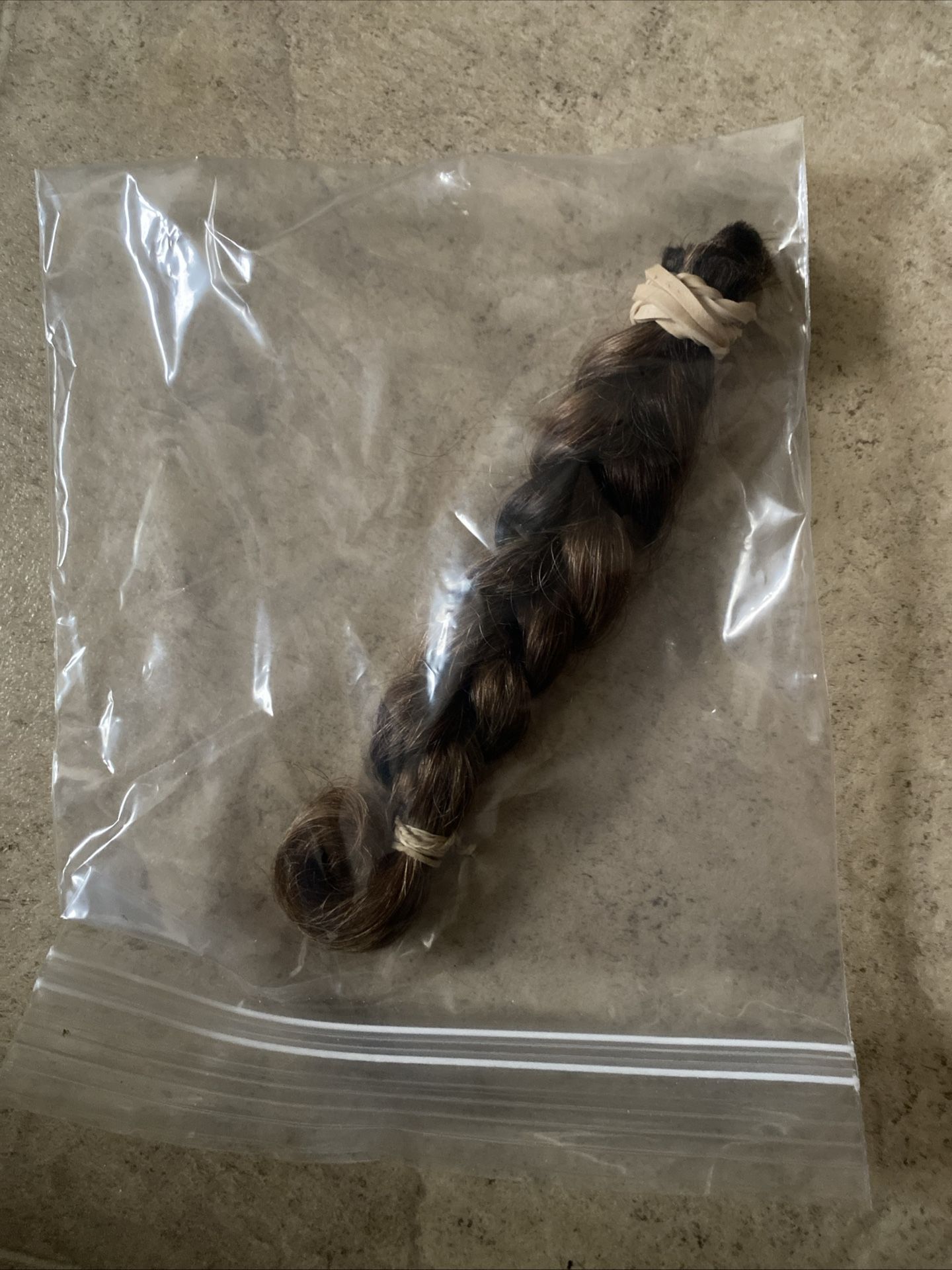 Professionally Dyed Slavic Girl Hair Braid Brown With Blond Balayage - 12 Inches