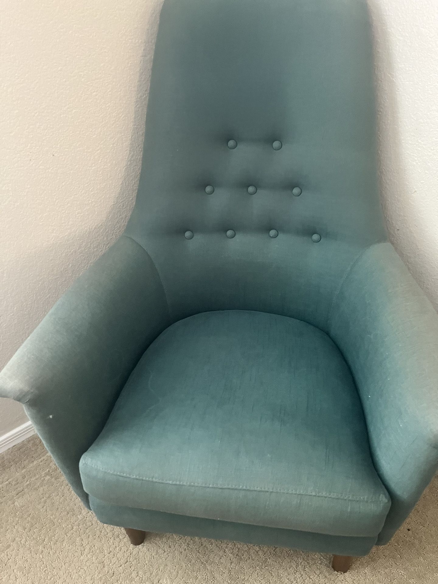 Teal Armchair From Anthropologie 