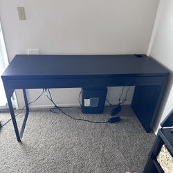 IKEA Micke Black Brown Desk