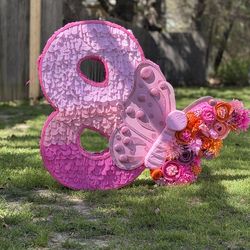 Number 8 butterfly 🦋 piñata