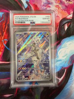 Pokémon TCG N's Reshiram Card 167/159 Illustration Rare, Journey Together PSA 10