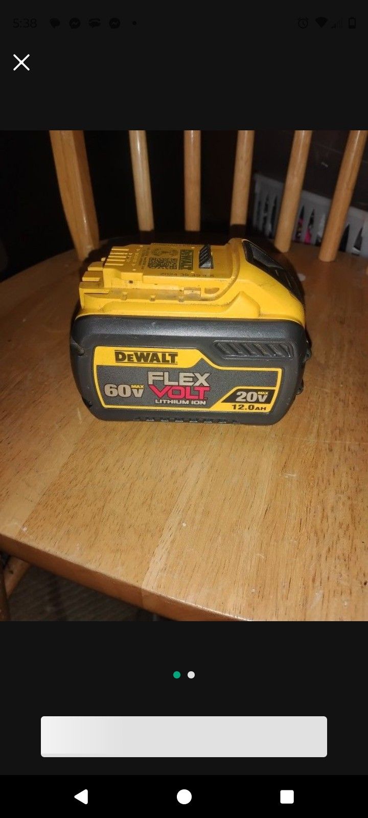 3 DeWalt Batteries 12AH 4AH And Plain XR Battery