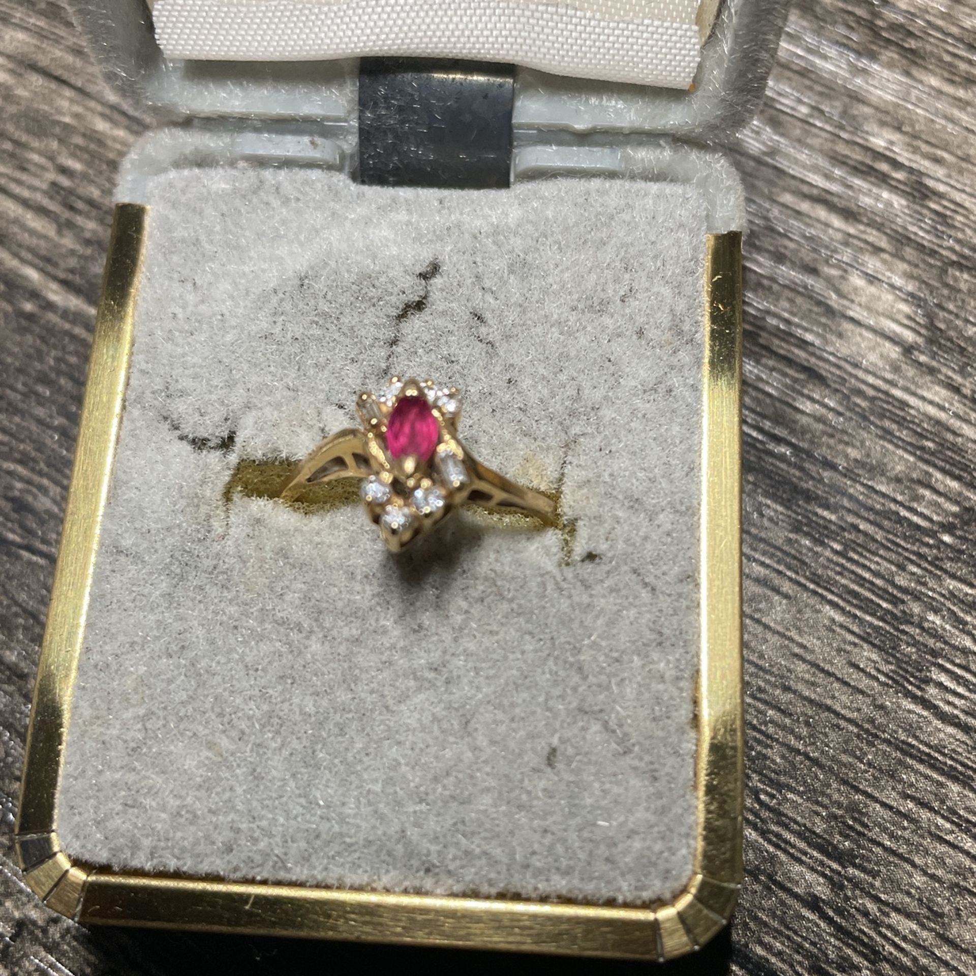 Ruby And Diamond ring