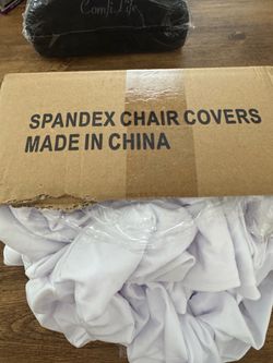White Spandex Chair Covers