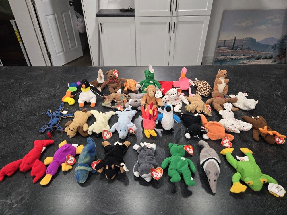 Lot Of 35 TY McDonald's Teenie Beanies Babies 1993