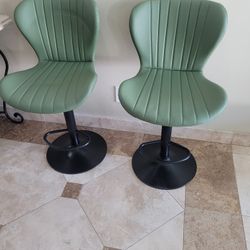 Green Bar Stools