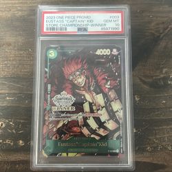 Psa10 Eustass captain kid championship card P-003
