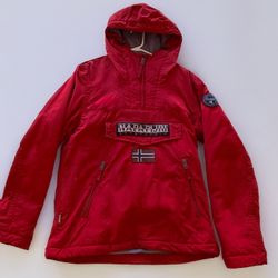 Napapijri Rainforest Winter Men’s Red Anorak NEW