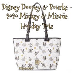Disney Dooney & Bourke Bag - 2020 Mickey & Minnie Christmas Holiday Tote NWT
