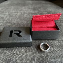 Rogue Fitness Knurled Ring Size 7 - Width 5.5mm with Rogue Box