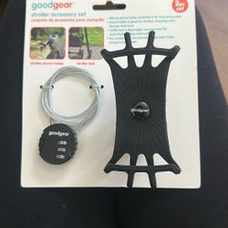 Stroller Lock and Phone Holder 