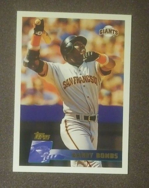 1996 Topps Barry Bonds San Francisco Giants #300 Baseball Card Vintage Collectible Sports MLB Trading Major League