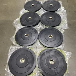 WEIGHTS/ OLYMPIC BUMPER PLATES/ RUBBER WEIGHTS/ GYM EQUIPMENT/ FREE DELIVERY 🚚 