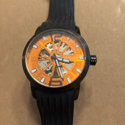 Stuhrling CAL ST-90050 Automatic Skeleton Men's Self Wind Watch - Silicon Strap