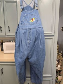Classic Pooh Maternity Overalls, Size XL