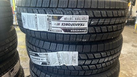 New!! LT225/75/16 Firestone Transforce HT 3 115/112R