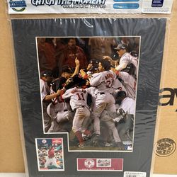 Catch The Moment Matted Ready To Frame Boston Red Sox 2004 World Series Photo