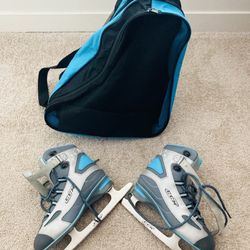 Ice Skates With Matching Bag Size 6