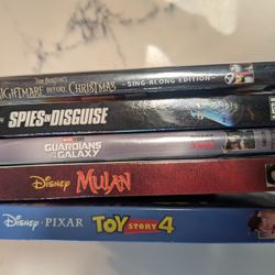 5 Brand new Disney Blu Ray movies 
