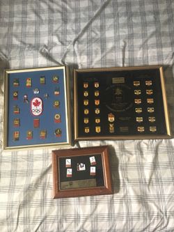 Anheiuser busch & Coca Cola Olympic/ hockey pin sets