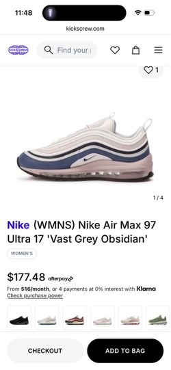 Women’s Air Max 97 vast grey obsidian