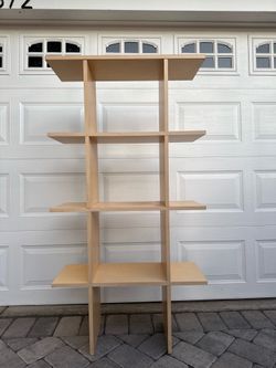 Mid century modern open bookshelf