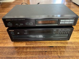 Onkyo T-401 Quartz FM/AM Tuner + DX-C380 Compact Disc CD Changer