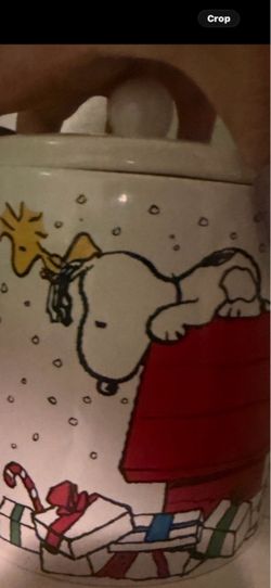 Snoopy and Woodstock Christmas Jar