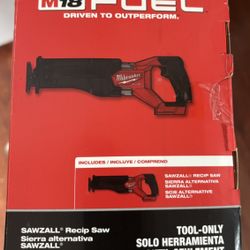 Milwaukee M18 FUEL GEN-2 18V Lithium-lon Brushless Cordless SAWZALL Reciprocating Saw (Tool-Only)
