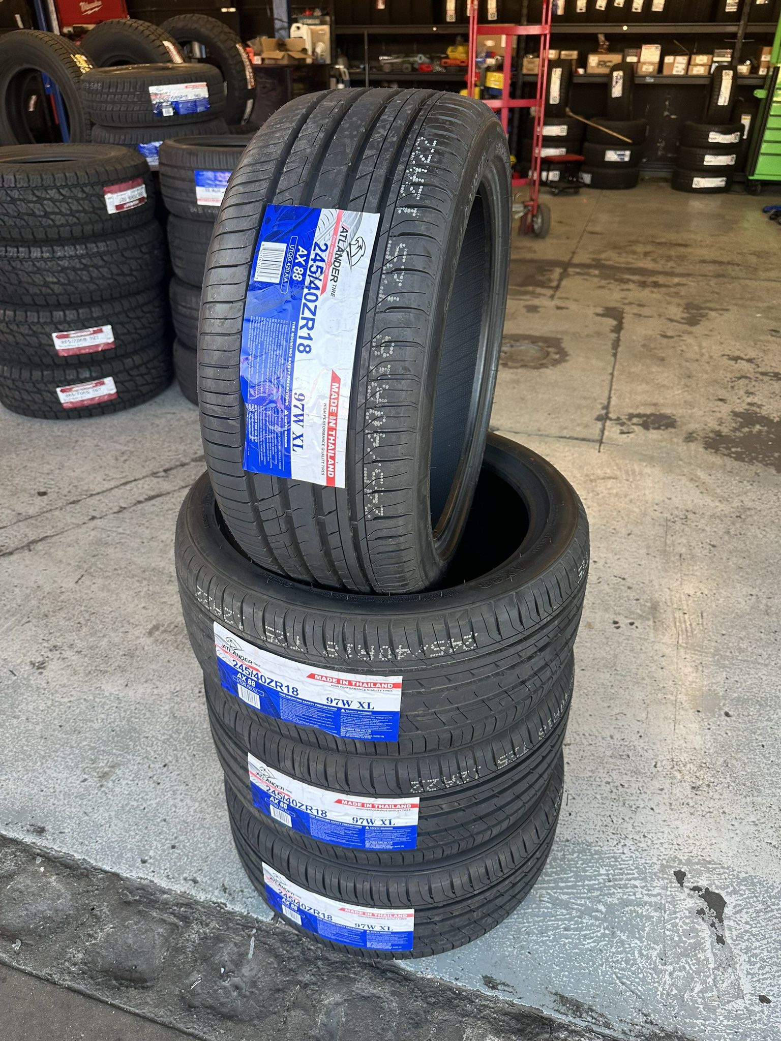 245/40/18 New Set Of Tires Installed