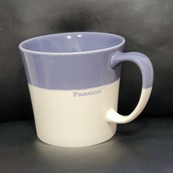 2010 Starbucks Coffee Mug Two-Tone Passion Tazo Teacup Bone China Collectible
